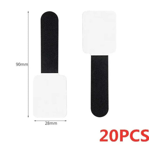 Selbstklebender Kabel-Klettbinder, ca. 90 × 28 mm, Set mit 20 Stück